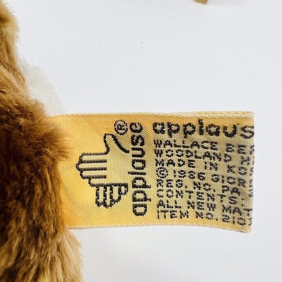 Vintage Applause Sad Sam Brown Hound Dog Puppy 8” Stuffed Animal Toy Plush 1986 - Picture 10 of 11